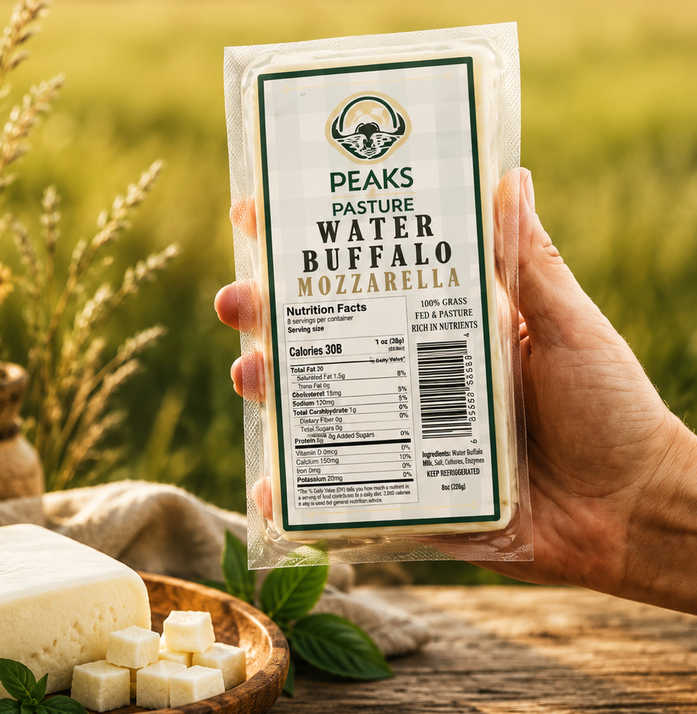 Blocked Mozzerella - Peaks & Pasture - 225-275 g